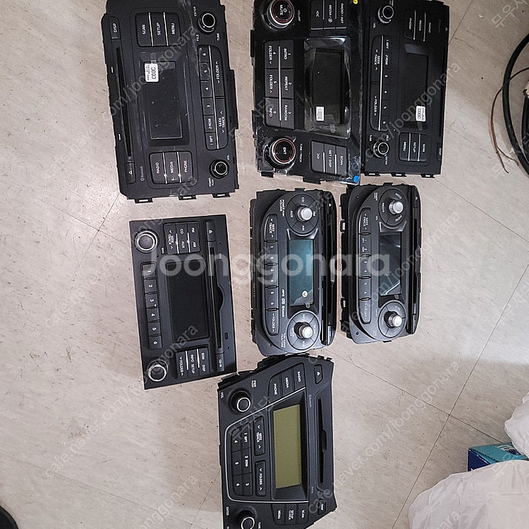 차량용 카오디오 라디오 블루투스 계기판 7개일괄--0
