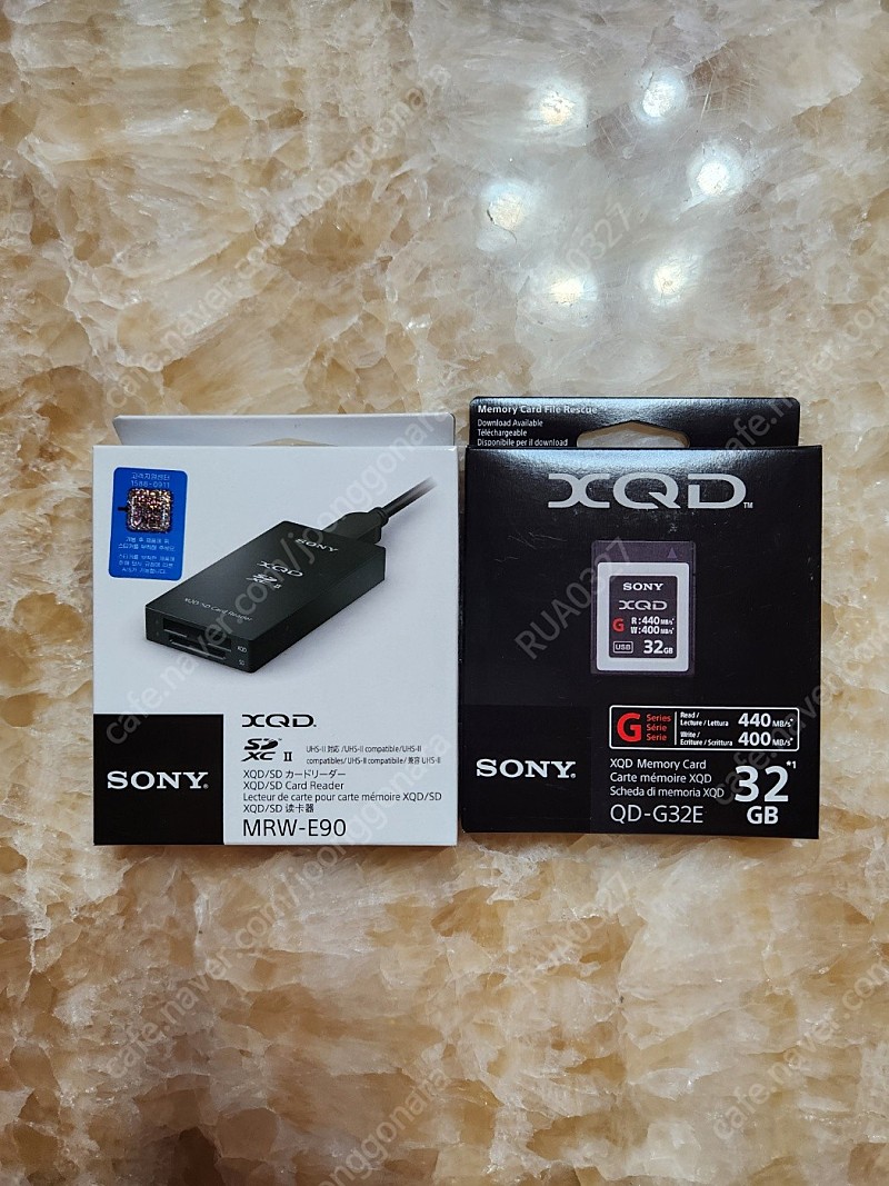 소니 XQD32GB + 리더기 새상품 판매 합니다.