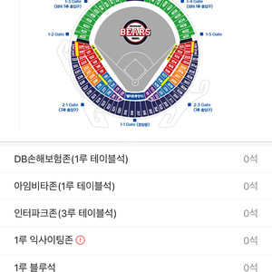 6월7일 기아vs 두산 3루외야지정석( 414블럭) -2연석(정가양도)