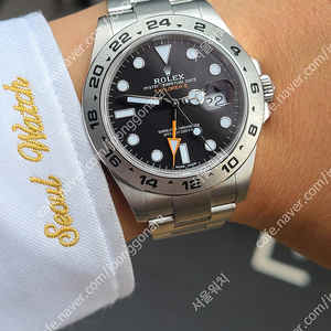 [정품] 롤렉스 익스플로러 2 II 블랙 42mm 보증연장o (Rolex Explorer II Black Ref.216570)