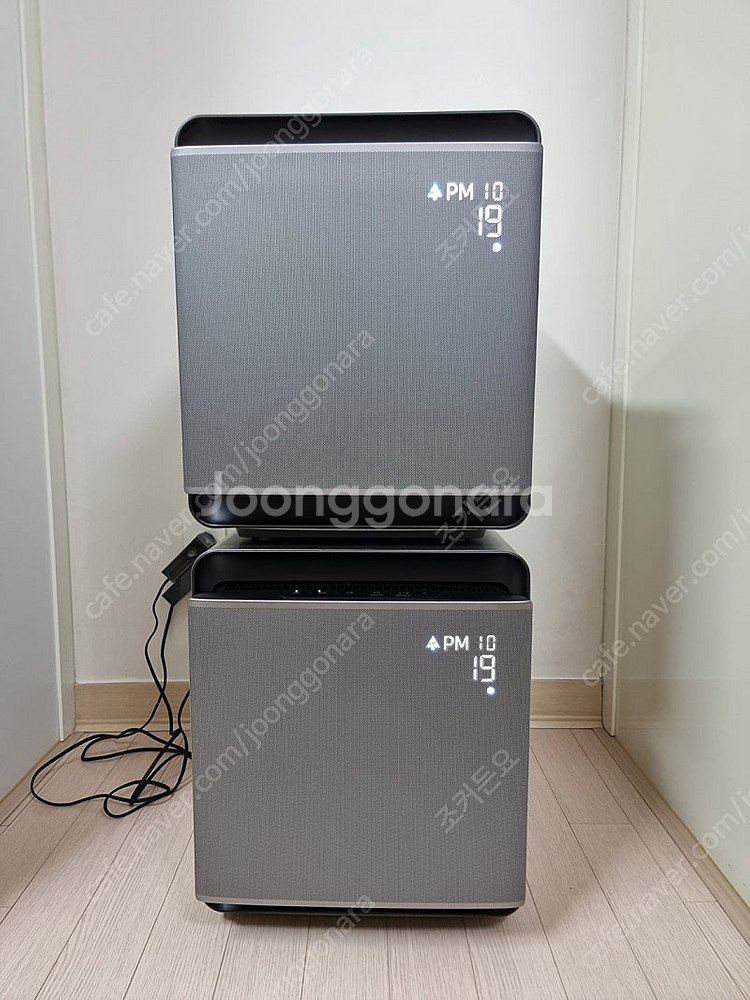 삼성 무풍큐브 공기청정기 메탈실버--1