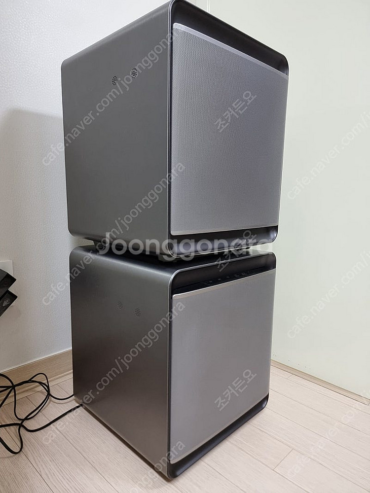 삼성 무풍큐브 공기청정기 메탈실버--2