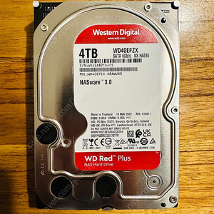 WD Red Plus NAS HDD 4TB [중고]