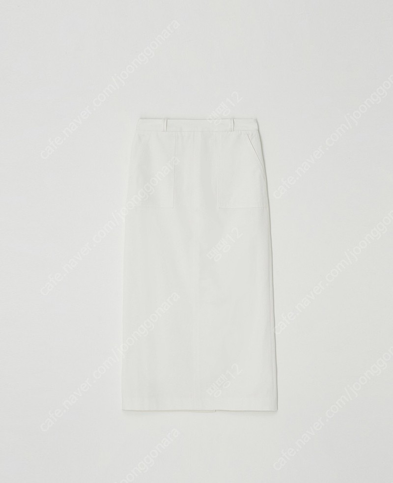 플랫80 Out Pocket Skirt (White)