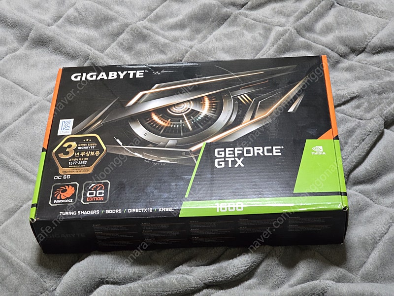 [경기하남] [업자X] 기가바이트 지포스 GTX 1660 6GB OC에디션 택포 125,000원에 팝니다. (보증기간 만료)