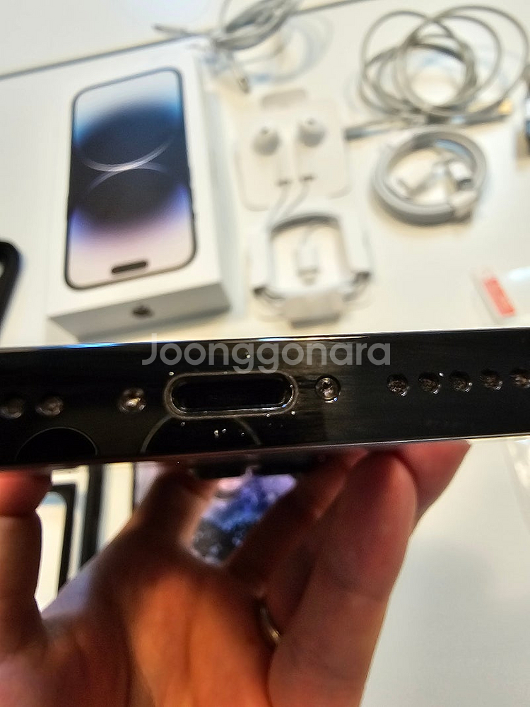 아이폰 14프로 1TB (메모리 1테라) 팝니다 밧데리85퍼센트--2