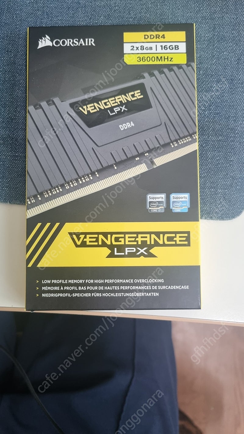 커세어 램 벤전스 3600 cl18 16gb ddr4 램 ram 튜닝램