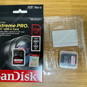 sandisk extreme pro uhs-ii v60 256gb 팝니다