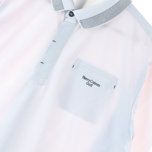 (XXL) 헨리코튼 반팔 카라 티셔츠 빅사이즈 흰색 골프