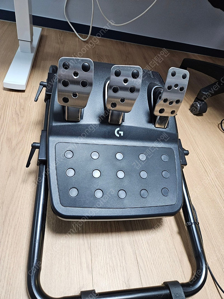 로지텍 G923 레이싱휠+ 쉬프터 + 레이싱 시트 세트--3