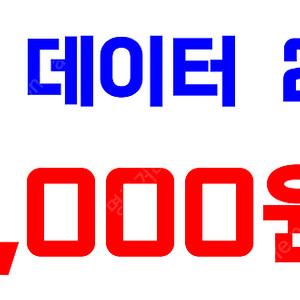 SKT데이터 2기가 2,000원에 판매합니다