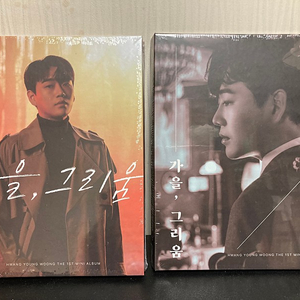 황영웅 CD(가을, 그리움) 2종 세트 (2개 버전 모두 드림, 택배비 포함 15,000원)