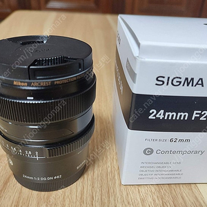 소니용 시그마 24mm F2.0 DG DN 렌즈 팝니다.