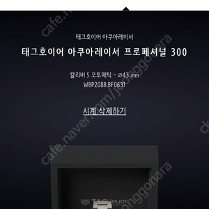 (22년 백화점 4월구매) 태그호이어 아쿠아레이서 프로페셔널 300 데이트 오토(녹판) 43mm,티타늄 판매합니다