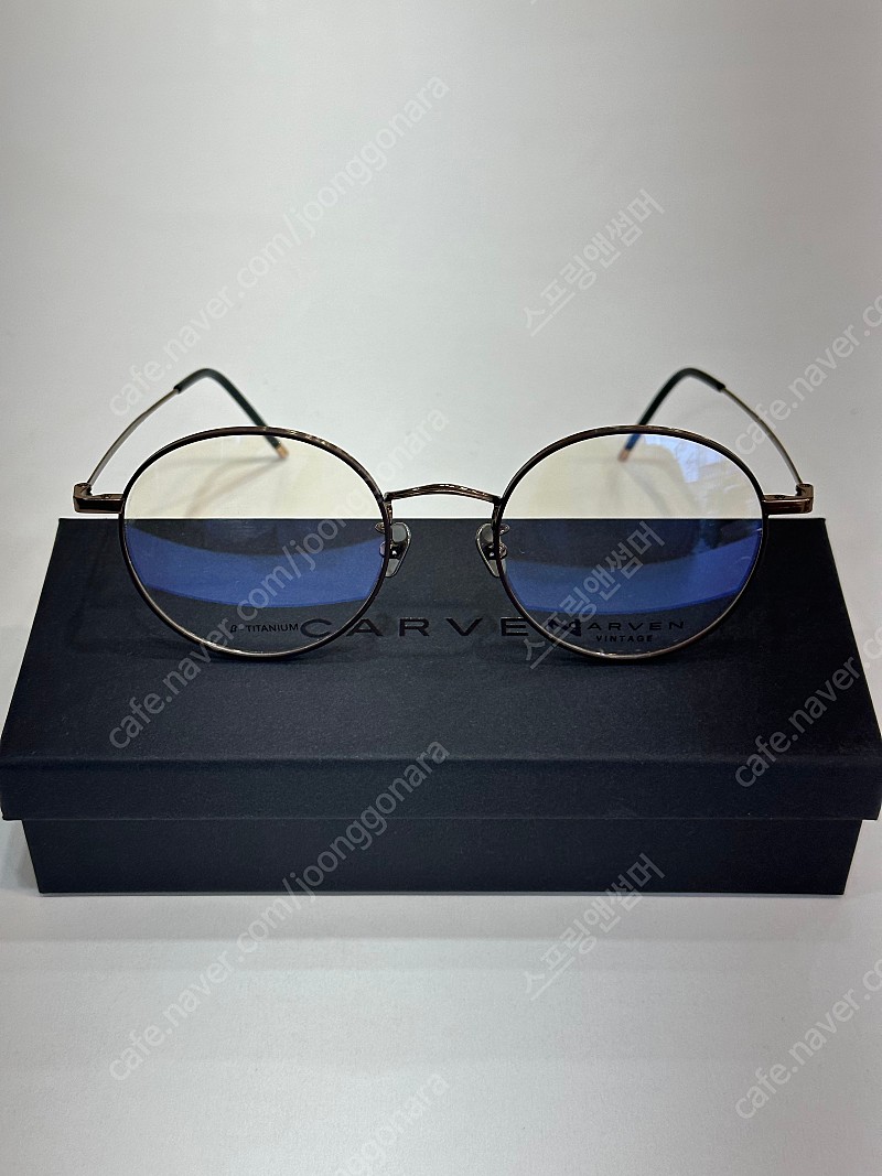 까르뱅 브로우 Brow 카키 베타티타늄 가벼운 정은지 성규 안경 판매합니다.