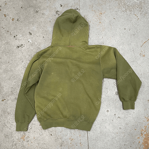 sunfaded hoodie olive green (XL)