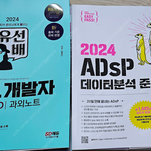 2024 ADsP 미어캣 SQLD 유선배 판매합니다