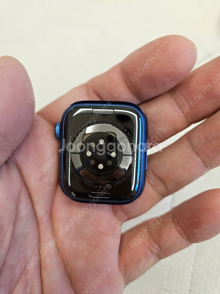 애플워치7 41mm 블루 GPS+셀룰러 팔아요.--4