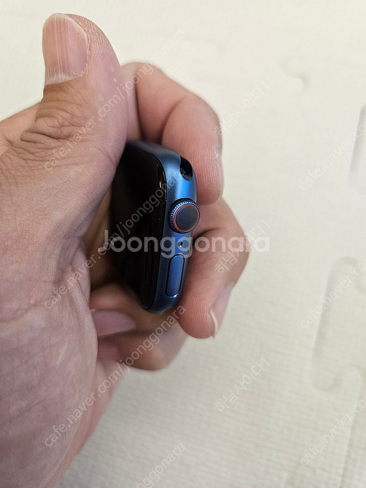 애플워치7 41mm 블루 GPS+셀룰러 팔아요.--5