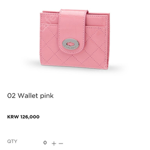 카디널레드지갑 wallet pink(택배비포함)