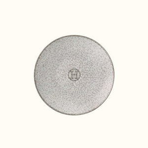 에르메스 모자이크 플래티넘 브래드 접시 2P(새상품)