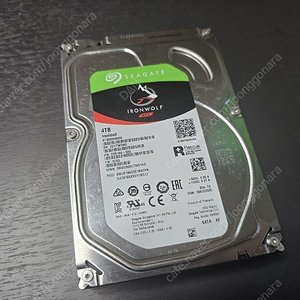 NAS용 HDD 시게이트 아이언울프 4TB