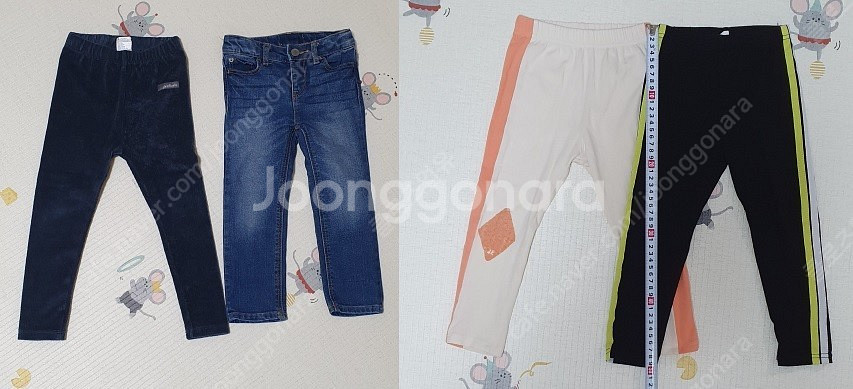 [남아 여아 하의모음]신생아부터 130까지 레깅스 치마레깅스 멜빵 바디수트 치마 반바지 기모바지 청바지 봄가을바지 ...--9