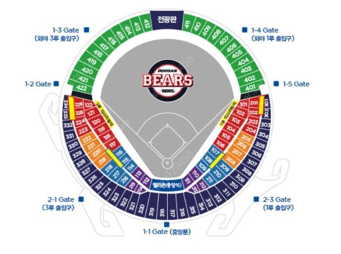 기아타이거즈 vs 두산베어스 6/9 3루 레드석(통로석) 2연석