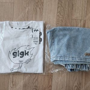 GLGK 먼슬리 티셔츠 150 카펜더 데님 하프팬츠 140
