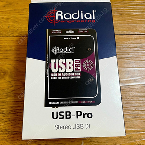 Radial USB pro / DAC 컨버터 / 오디오 카드 판매합니다. 레디알, 라디알