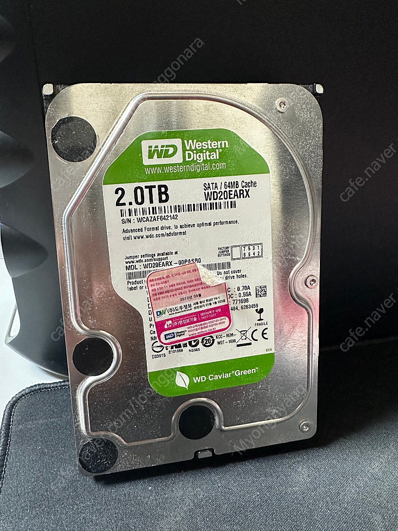 WD Green HDD 2TB 하드디스크