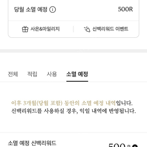 신세계백화점 리워드 3400->1700