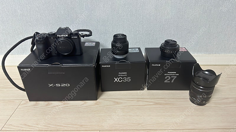 후지필름 x-s20 및 렌즈 판매합니다