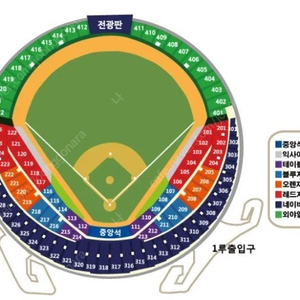 6/9 일 잠실 기아 두산 외야 421블럭 앞뒤 4연석