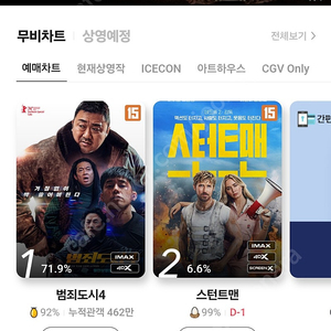 롯데시네마 2인 17천원 cgv 2인 18천원