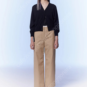 새것)구호플러스 Cotton Layered Straight Pants - Beige