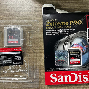 샌디스크 익스트림 프로 512GB SanDisk Extreme PRO 512GB SDHC 및 SDXC UHS-I 카드