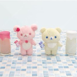 네코네코 목욕탕 딸기우유 코리락쿠마 우유 코구마 마스코트 새상품 일괄