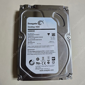 컴퓨터 3.5인치 HDD 일괄 판매합니다. (4TB 1개, 3TB 1개)