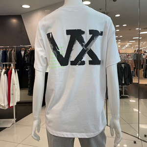 [새상품]보브(VOV) 텍스처드 로고 크루넥 티셔츠