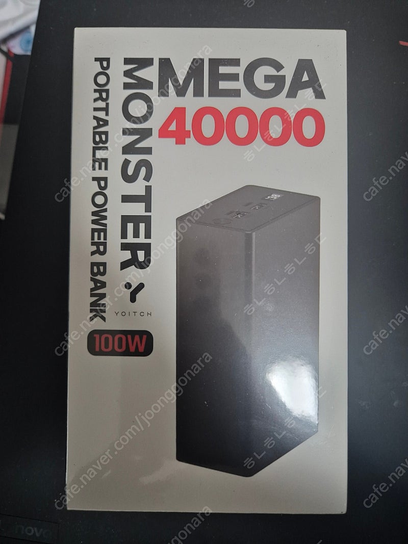 요이치 몬스터 메가 40000mAh QC3.0+USB-PD PPS 100W 보조배터리 신품