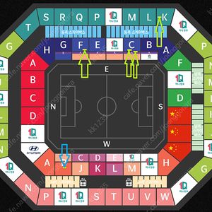 대한민국 vs 중국 축구 1등석C, 1등석B, 2등석A 2연석 양도합니다 자리좋아요