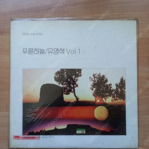 유영석 1집 초반 솔로 독집 앨범 LP 엘피 어두운 하늘 아래서, 나만의 행복한 시간을 위하여 1990년