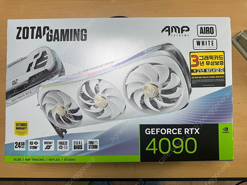 ZOTAC RTX 4090 AMP + 바이크스키 워터블럭 셋으로 팝니다.