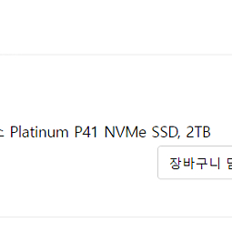 SK하이닉스 Platinum P41 NVMe SSD Platinum P41 · 2TB (택비포함)