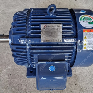 효성 고효율 중고 모터, 15HP(마력), 4P, 440V (220/380V 사용 가능) 판매