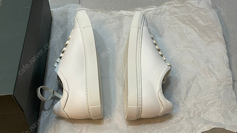 제누이오 페르페토 송아지가죽 이태리산 스니커즈 화이트 225 새상품--2