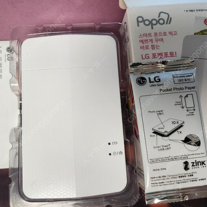 LG 포켓포토3 (PD251) + 인화용지 약 15장