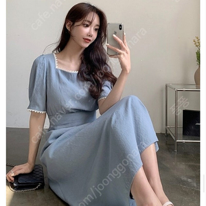 리리앤코 레이스 스퀘어넥 롱원피스 25000원