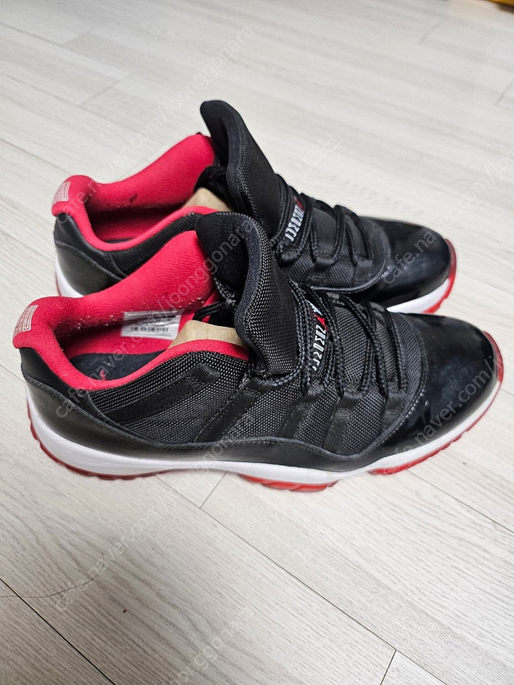 나이키 조던 11 로우 브레드 275 중고--6